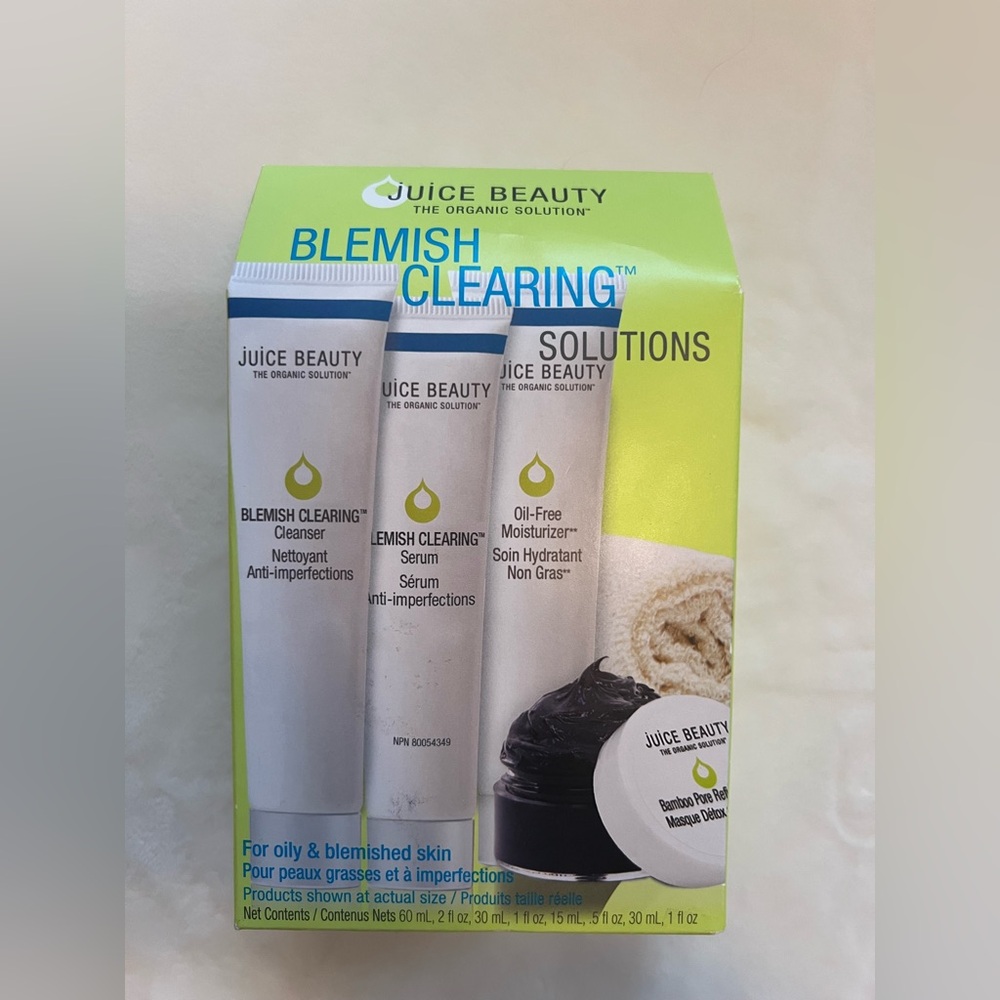 Juice Beauty Blemish Clearing Solutions‎ Acne Skincare Kit (4-Piece) New